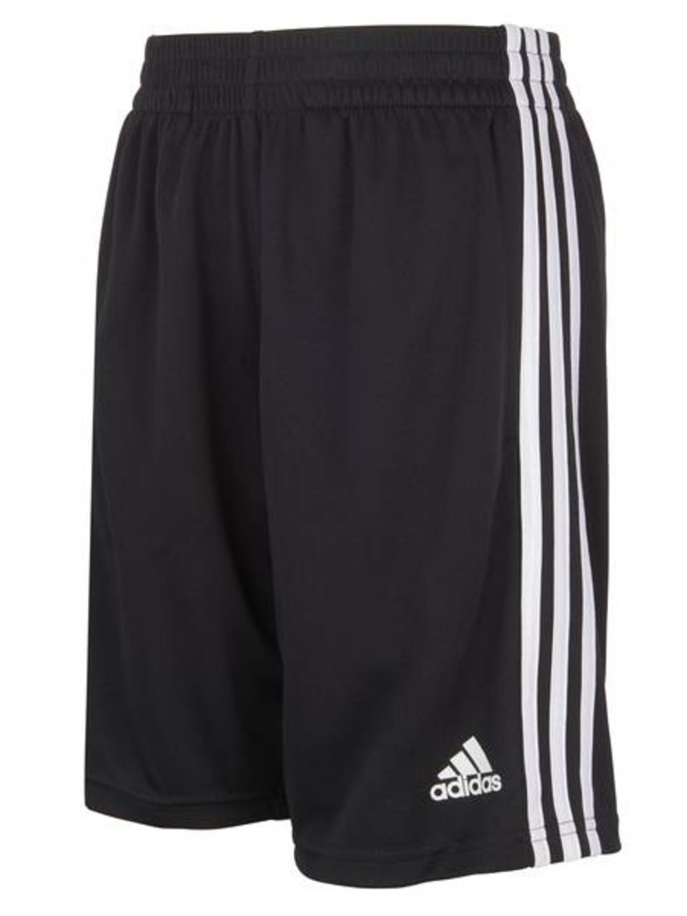 adidas Black Shorts with White 3-Stripe Side